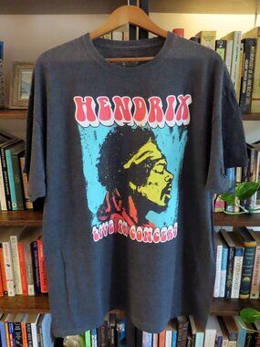 Jimi Hendrix Live in Concert graphic band Tshirt XL